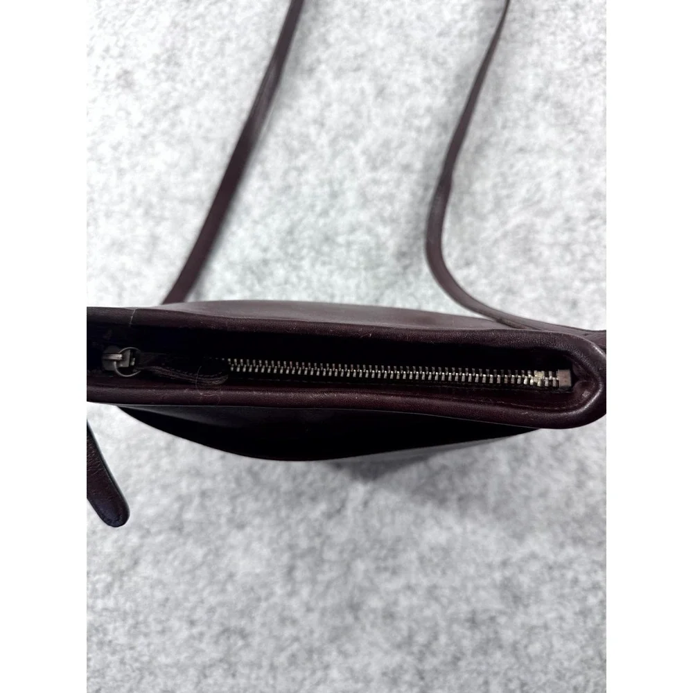 Vintage Coach Mambo 9062 Crossbody Shoulder‎ Bag Women's Brown Mahogany Leather